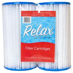 Relax Pool Filter Cartridge - Intex Type A 29000 Twin Pack